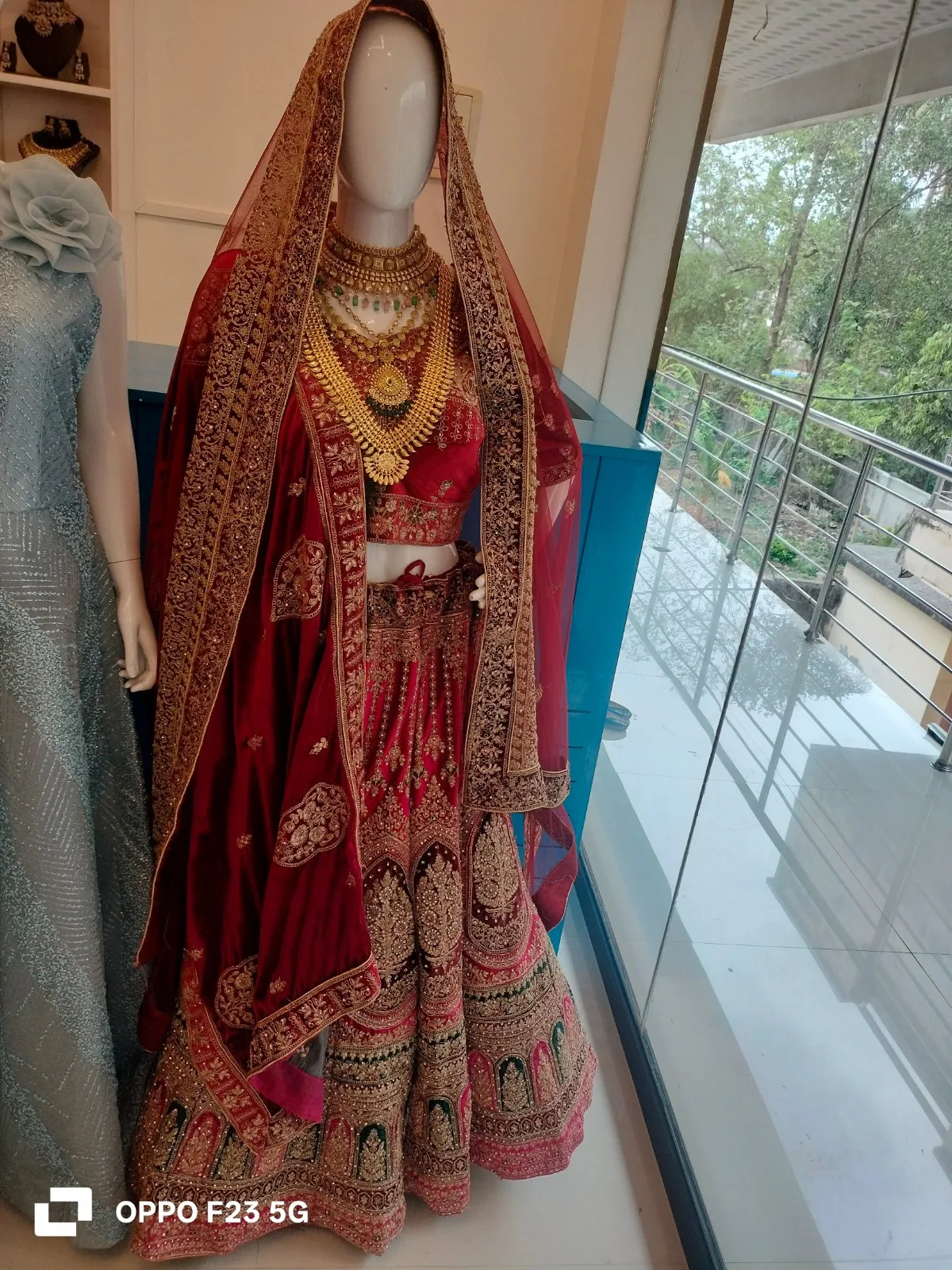 Exquisite Maroon Bridal Lehenga With Rich Gold Work