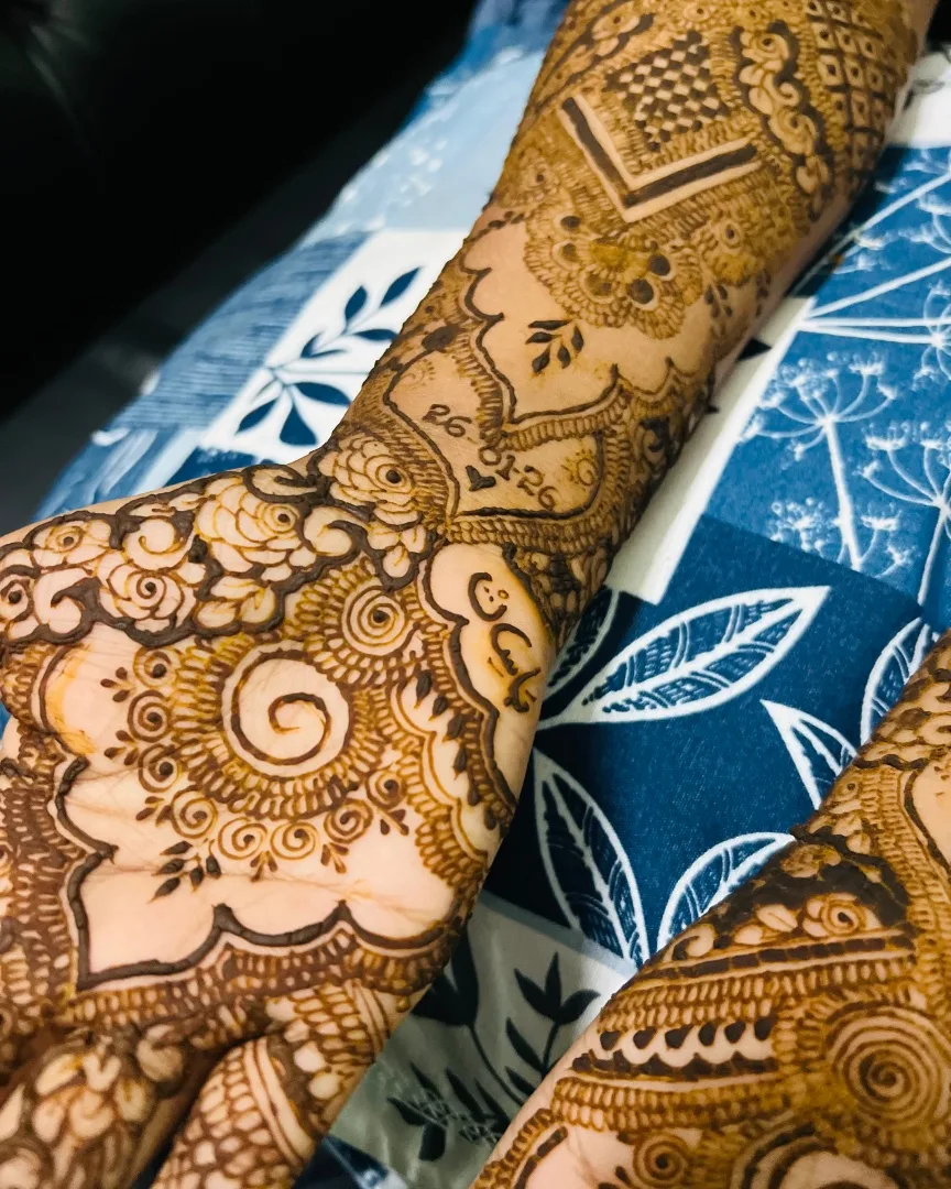 Bridal henna design