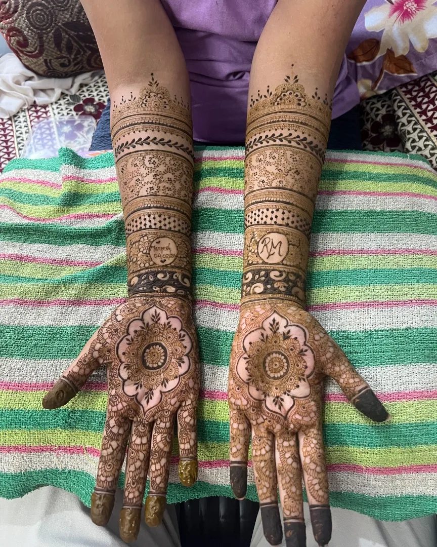 bridal henna design