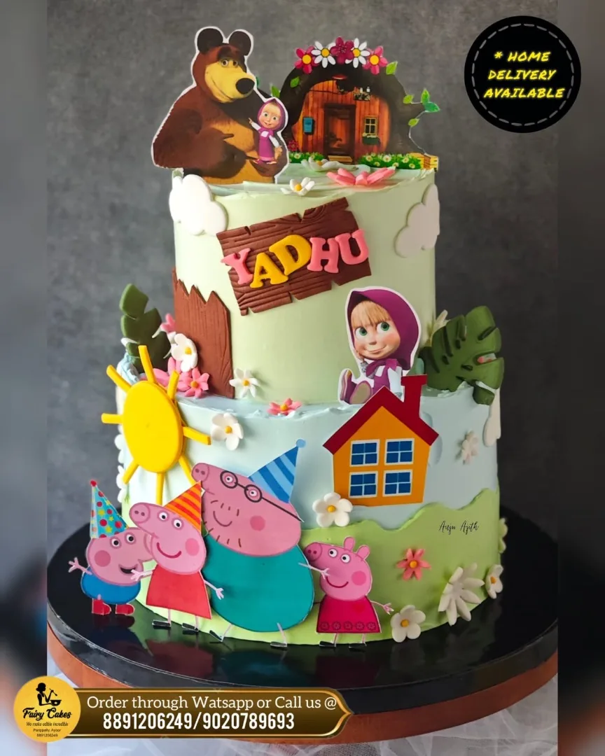 Cut outs based theme cakes