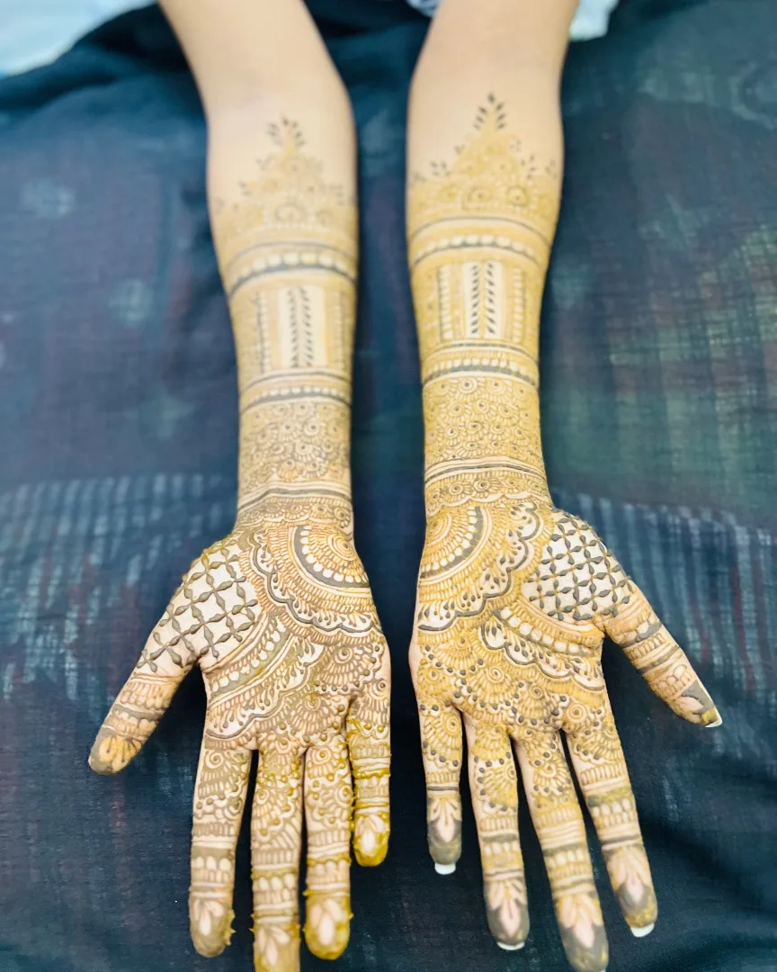 Bridal henna design
