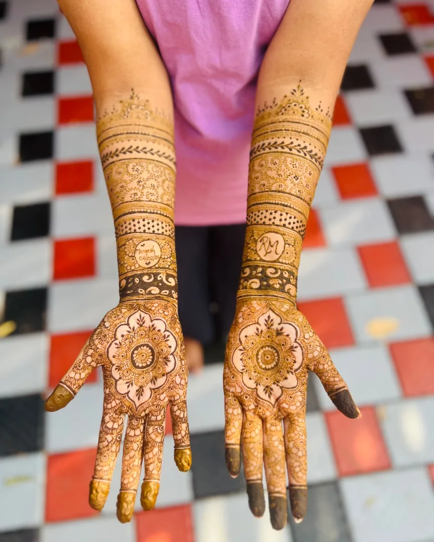 bridal henna design