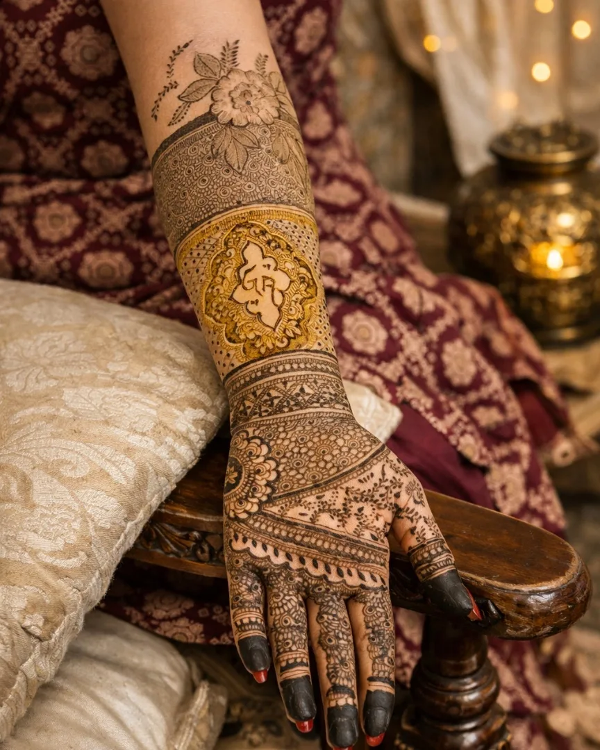 Bridal henna design