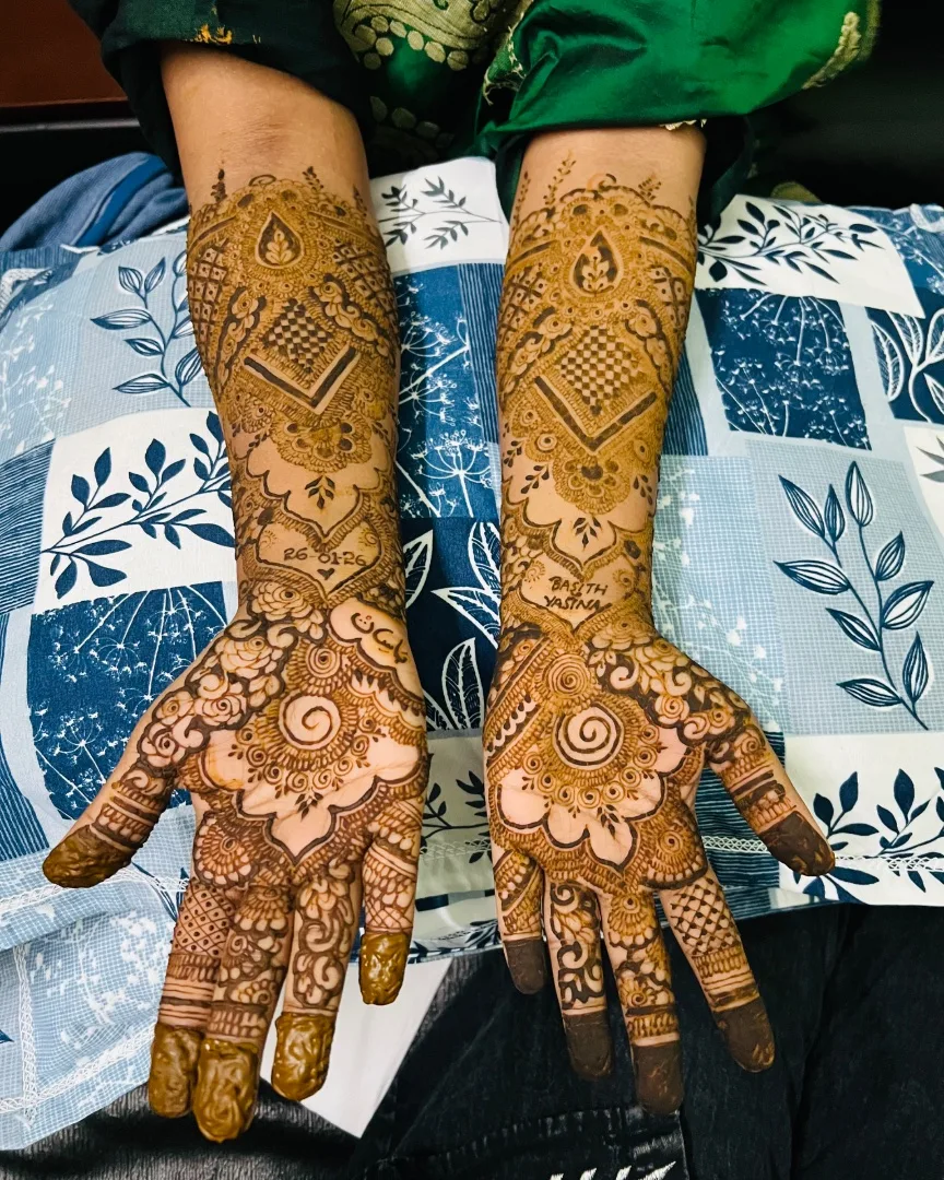 Bridal henna design